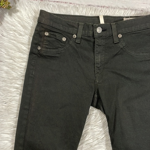 Rag & Bone Skinny Legging Low Rise Jeans Dark Green PFD - Picture 6 of 11